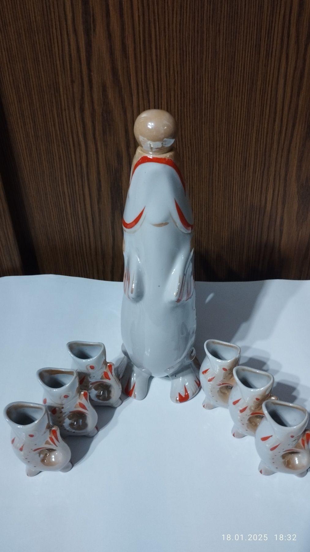 Штоф- Рыба с рыбками ссср( Полонский зхк