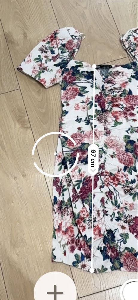 sukienka mini w kwiaty z Zary