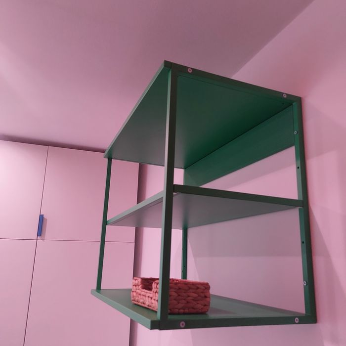 Zielona półka IKEA PLATSA metalowa