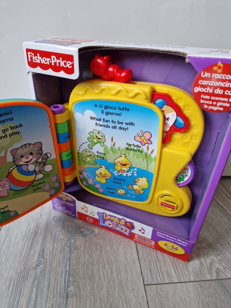 Książeczka interaktywna Fisher price nauka i zabawa Angielski!