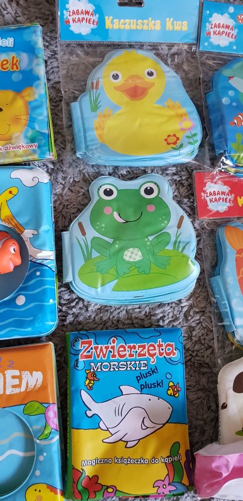 Książeczka kąpielowa do wody wanny miękka ochraniacz daszek na głowę