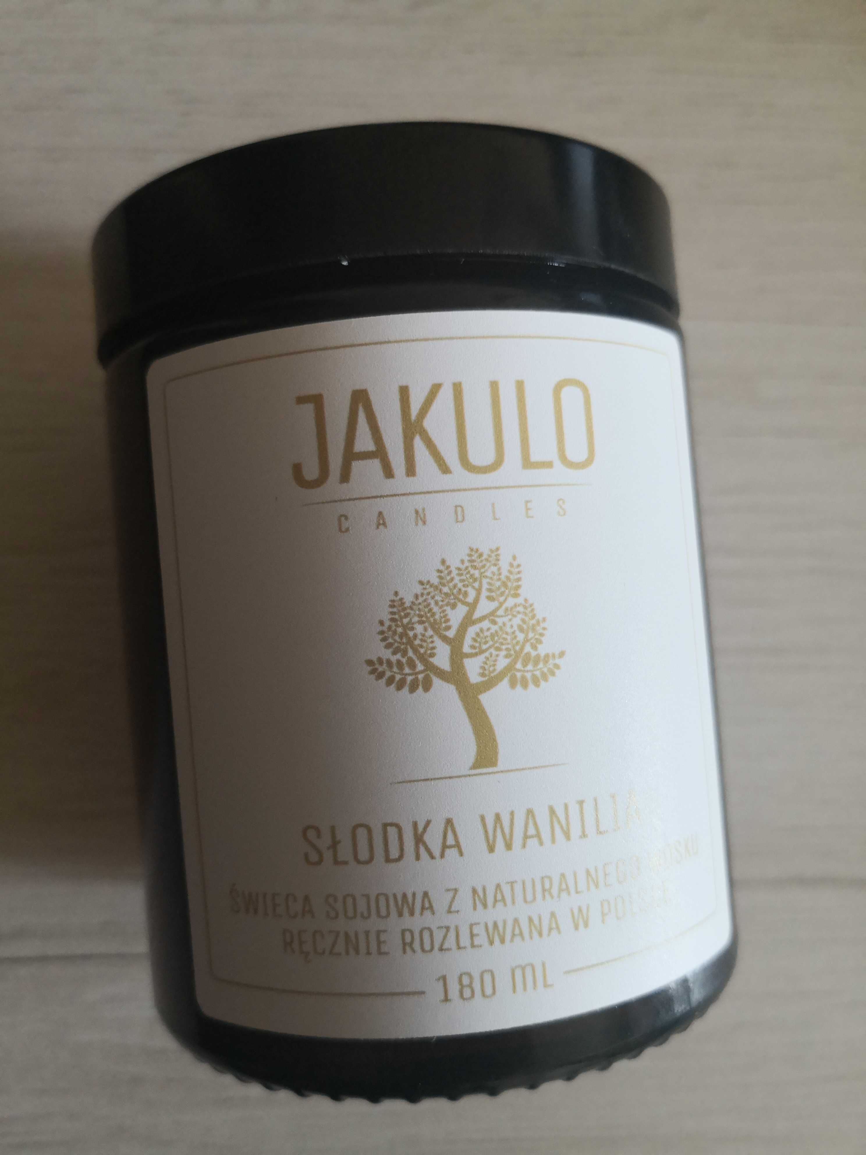 JAKULO Świeca sojowa - Słodka Wanilia 180ml