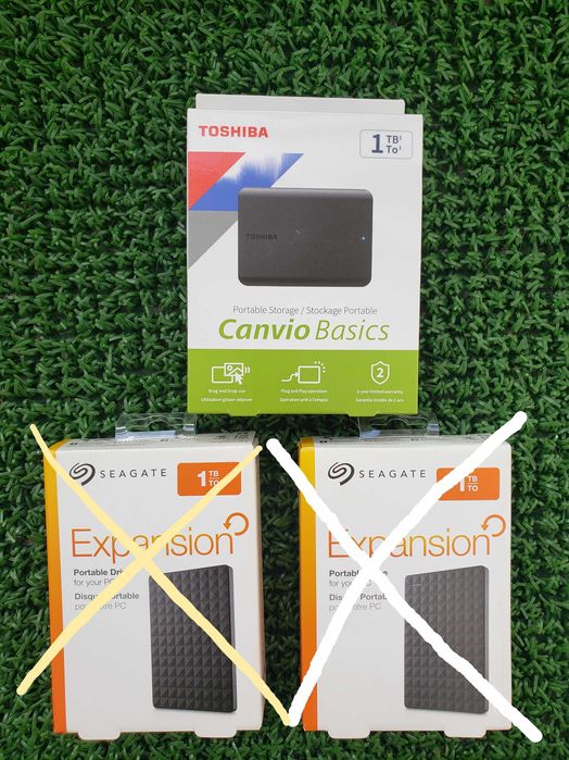 Dysk zewnętrzny  Toshiba 1TB  2,5" oraz HDD SEAGATE Expansion 1TB 2,5”
