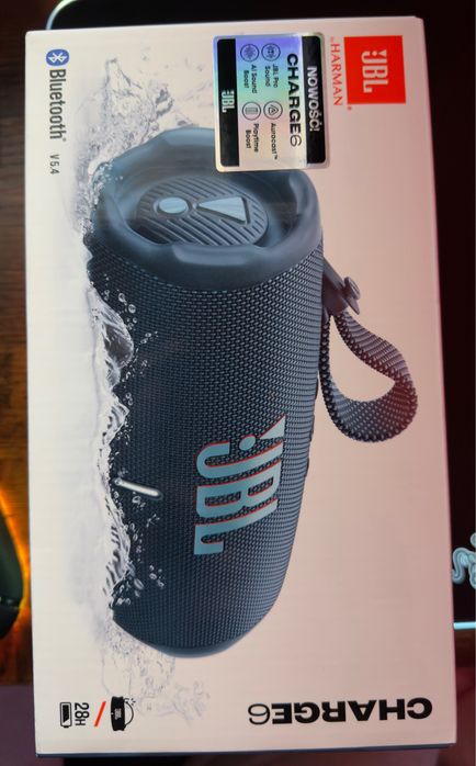 Głosnik monilny JBL Charge 6 - Niebieski - Nowy