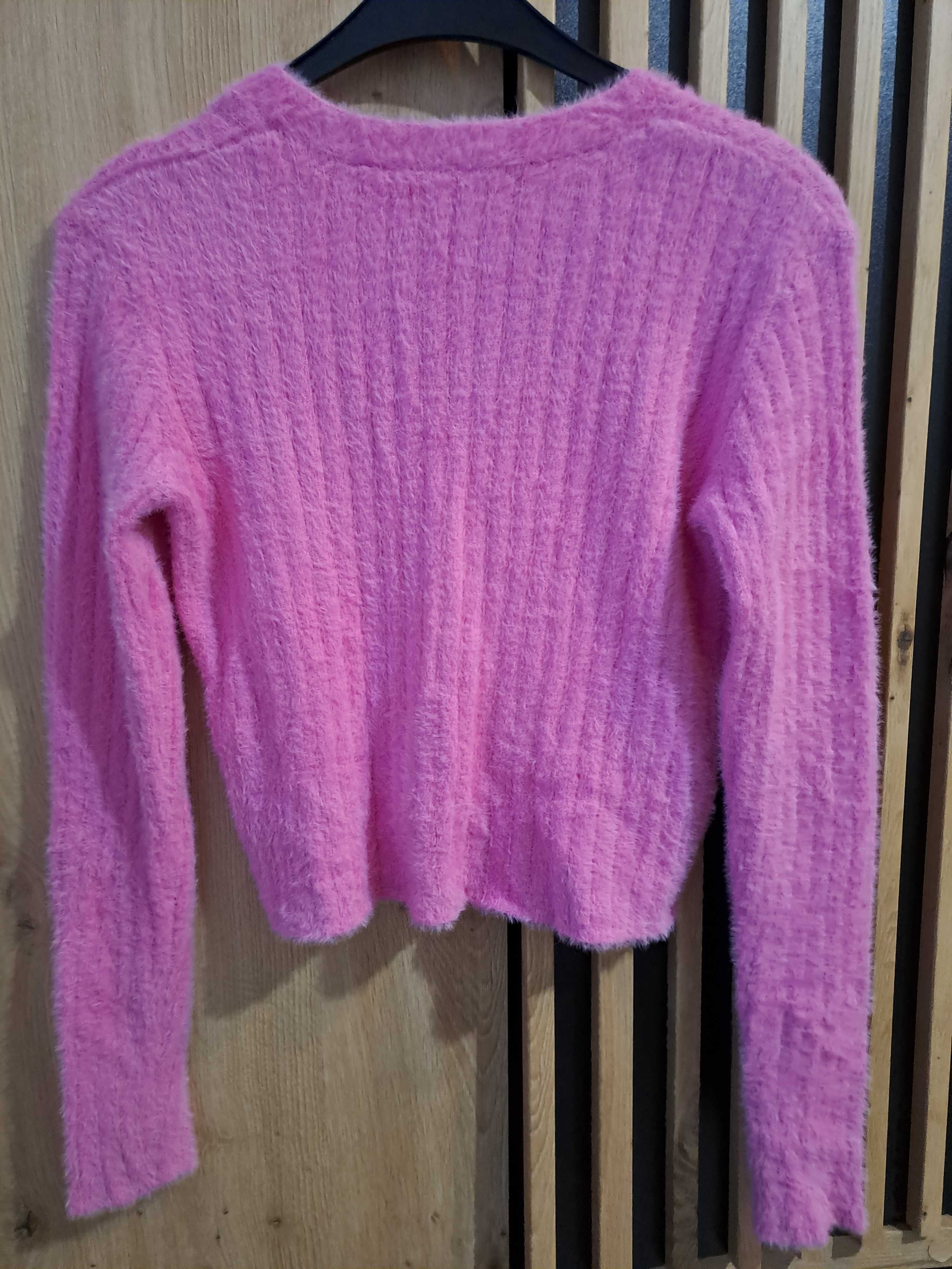 Różowy kardigan sweter Sinsay rozm 36