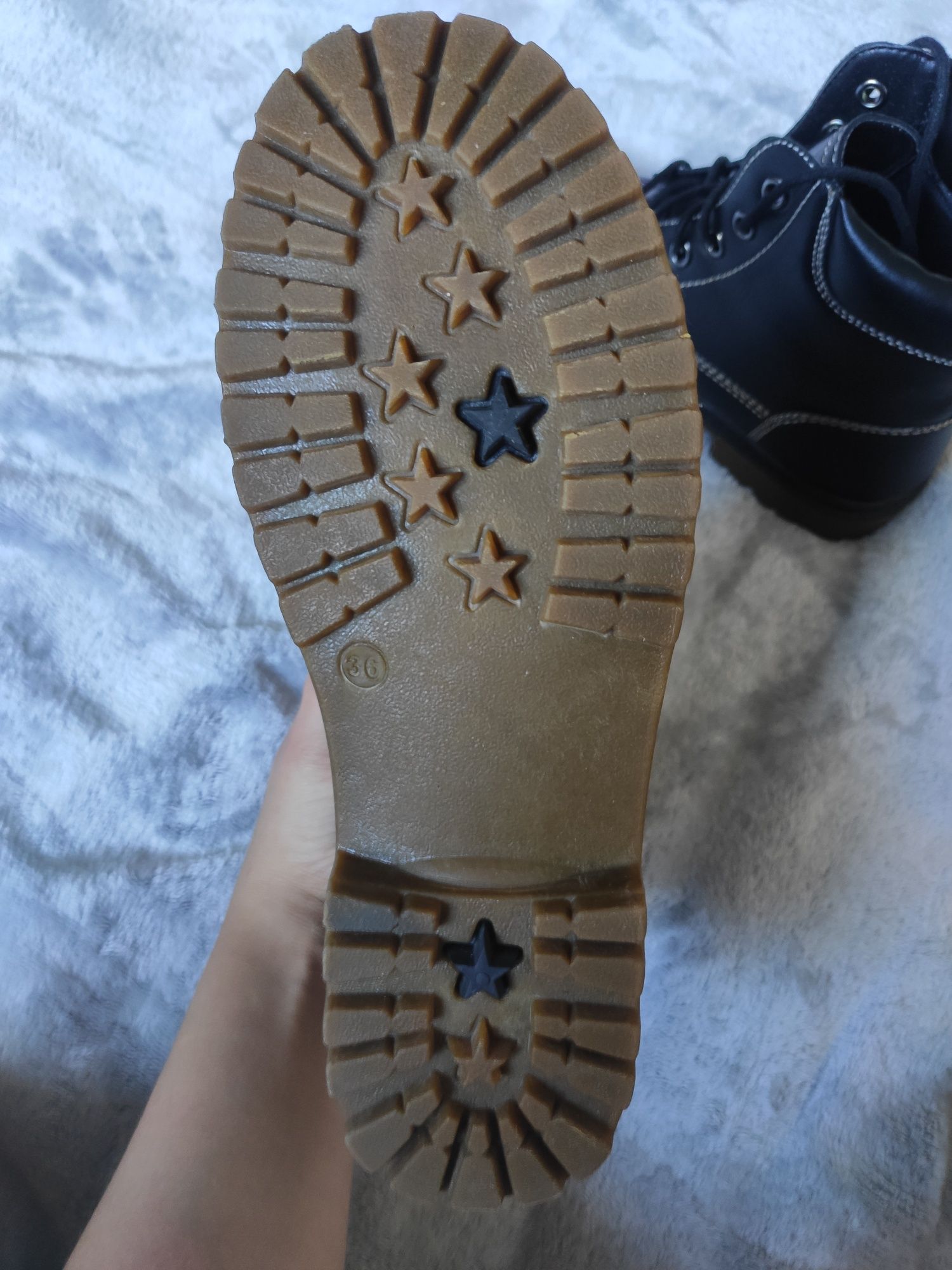 Czarne buty jesień/zima Deichmann rozmiar 36, wkładka 23cm
