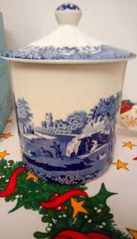 Spode Blue Włoski pojemnik na cukier