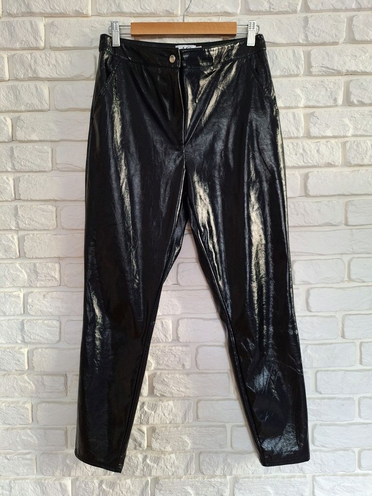 Lateksowe Legginsy Spodnie Rurki Na-Kd 38d