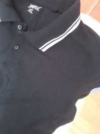 Bluzka polo cotton czarna L