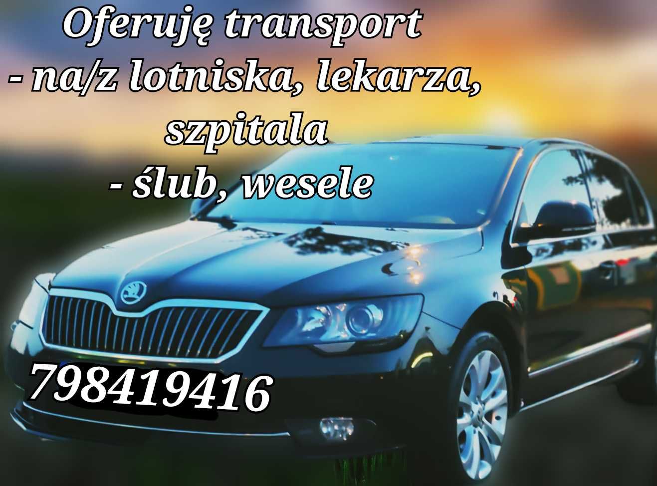 Auto do wynajęcia z kierowcą,transfer na i z lotniska,wesela,śluby,VIP