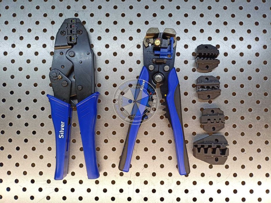 Szczypce zaciskarka konektorów 5 matryc0,5mm²-16mm² +ściągacz izolacji