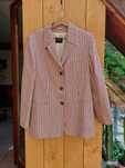 letnia marynarska elegancka jasna marynarka retro w paski navy naval