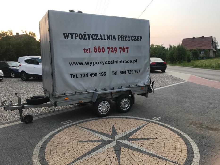 Wypożyczalnia przyczep lekkich i lawet wynajem Myślenice