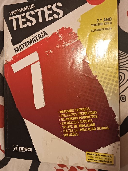 Livro de exercícios "Preparar os testes" Matemática 7° ano