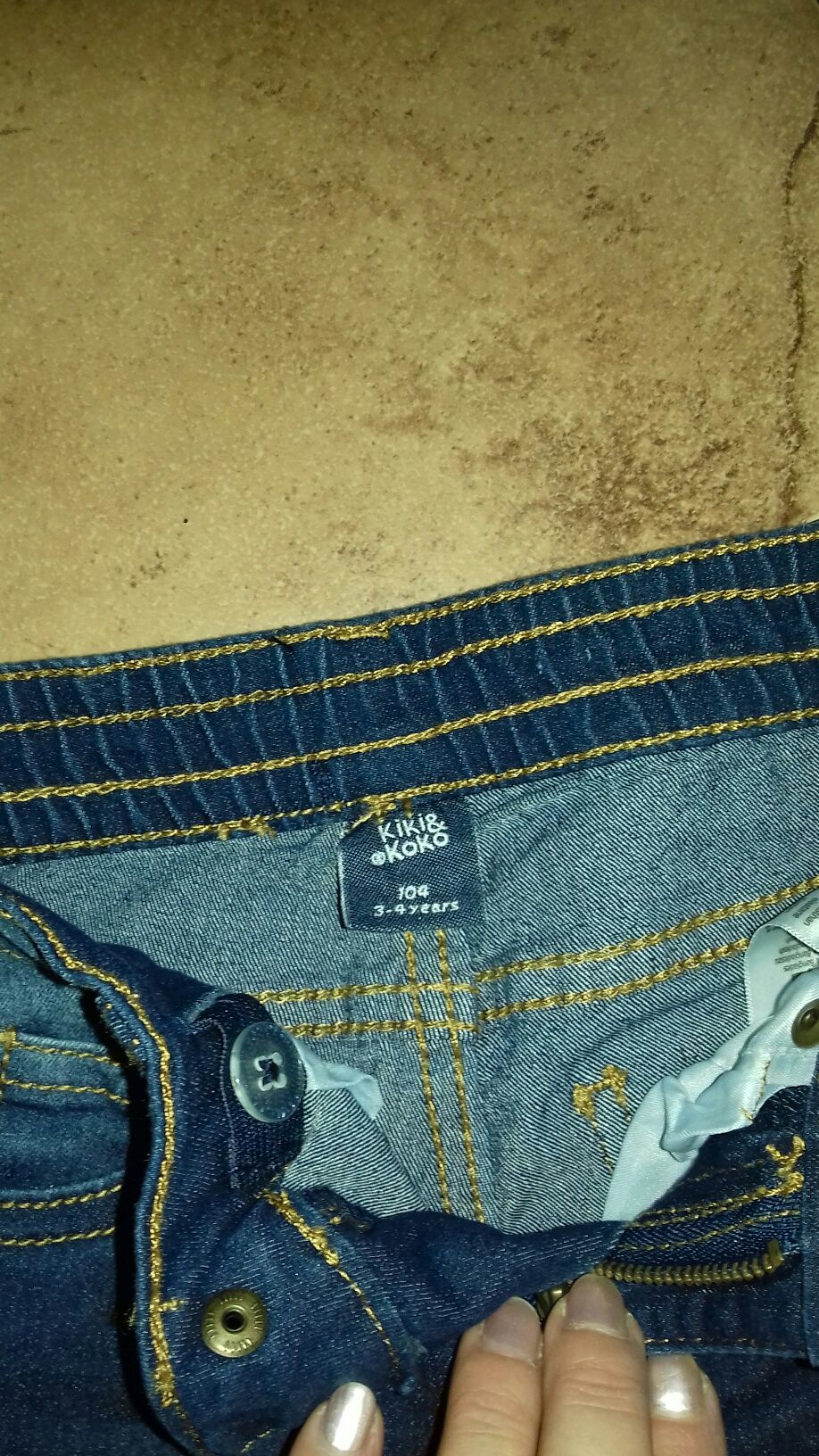 Spodnie dżinsy rurki roz 104