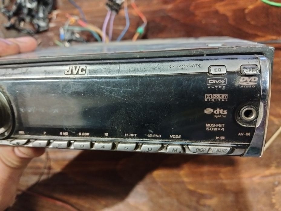 Автомагнітола. JVC KD-DV6405, процесор, DVD, 1din