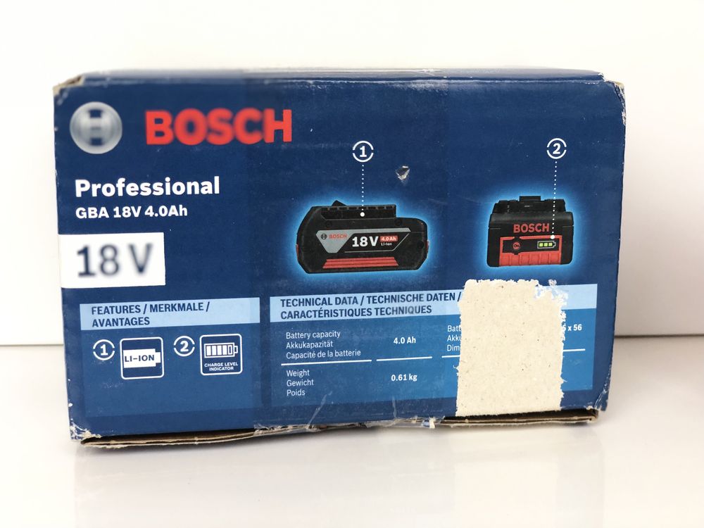 Акумулятор Батарея Bosch GBA 18 V 4,0 Ah M-C Professional