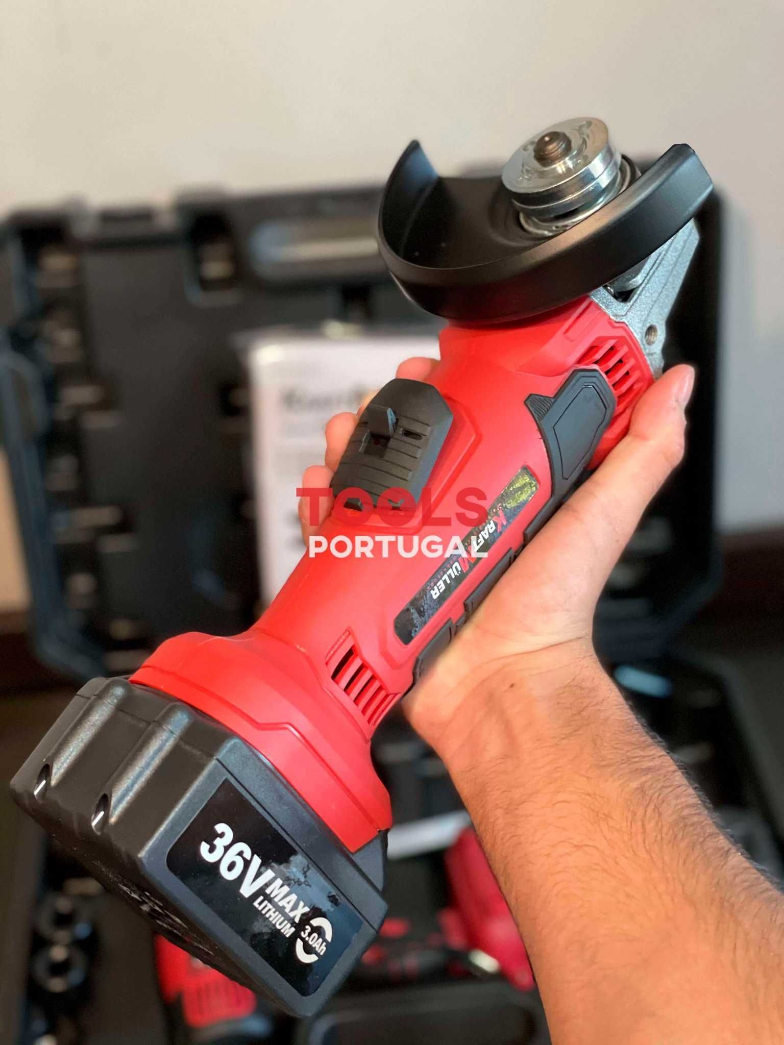 Conjunto Rebarbadora e Máquina de Impacto de 36V