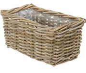 Dehner Skrzynka na rośliny rattanowe, ok. 40 x 23 x 20 cm, plecionka