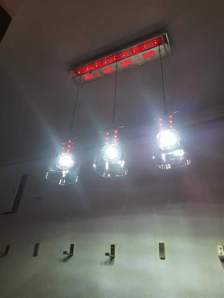 Lampa, żyrandol LED+ multikolor Nowoczesna