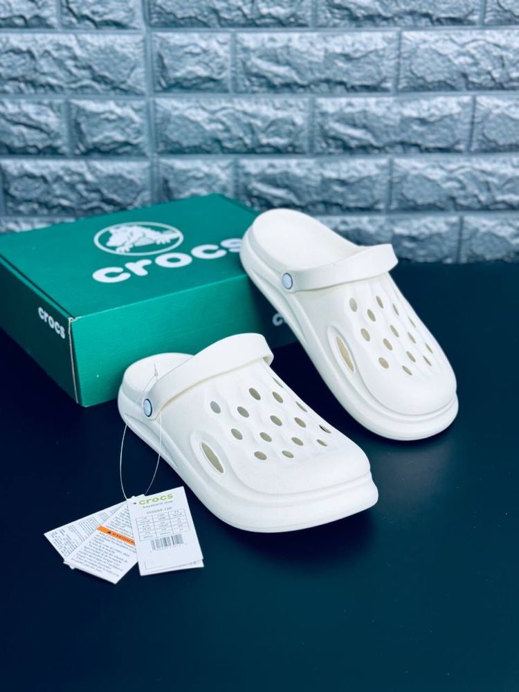 Мужские шлепанцы Crocs Пляжные летние кроксы сабо шлепки 36-46