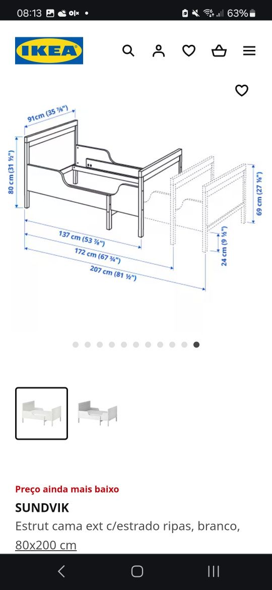 Cama infantil ikea