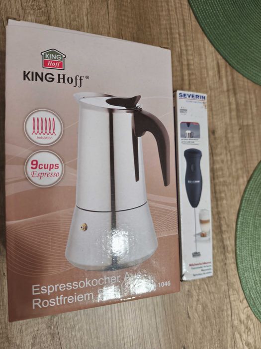 Kawiarka King Hoff + spieniacz