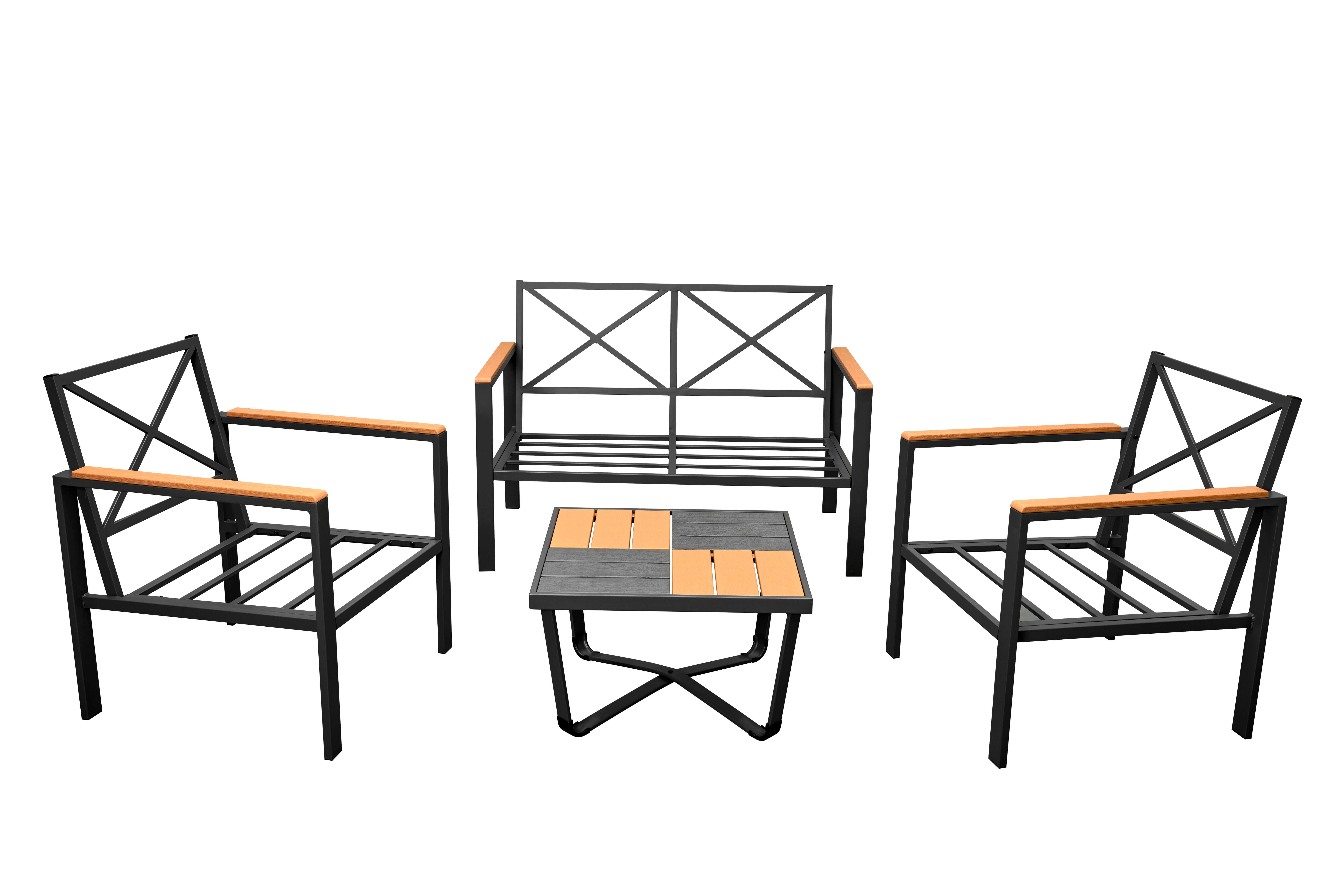 Zestaw mebli ogrodowych FLORENCJA, stolik, krzesło, ławka