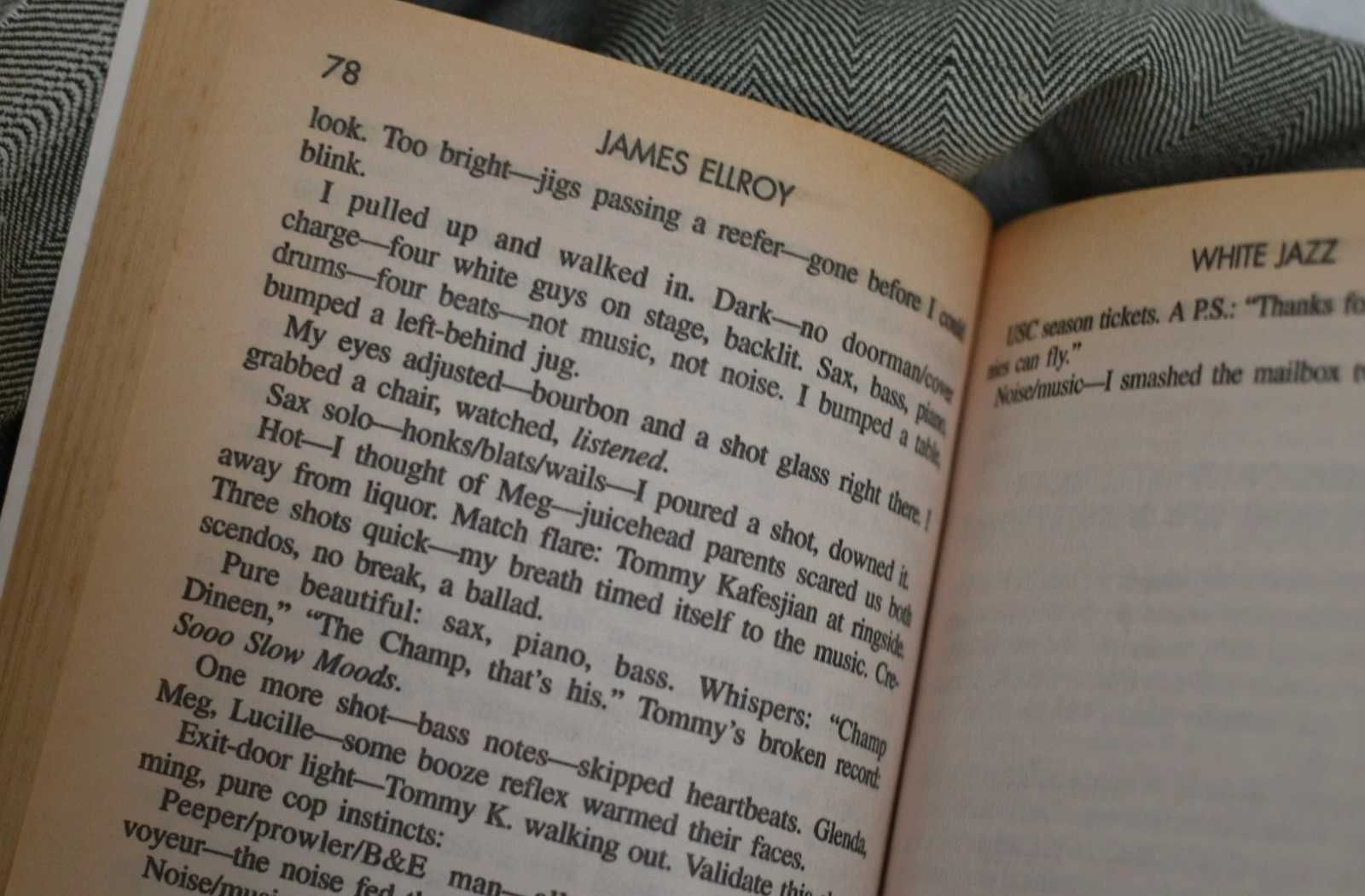 Livro "White Jazz", James Ellroy.