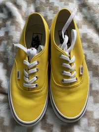 Nowe buty vans authentic żółte