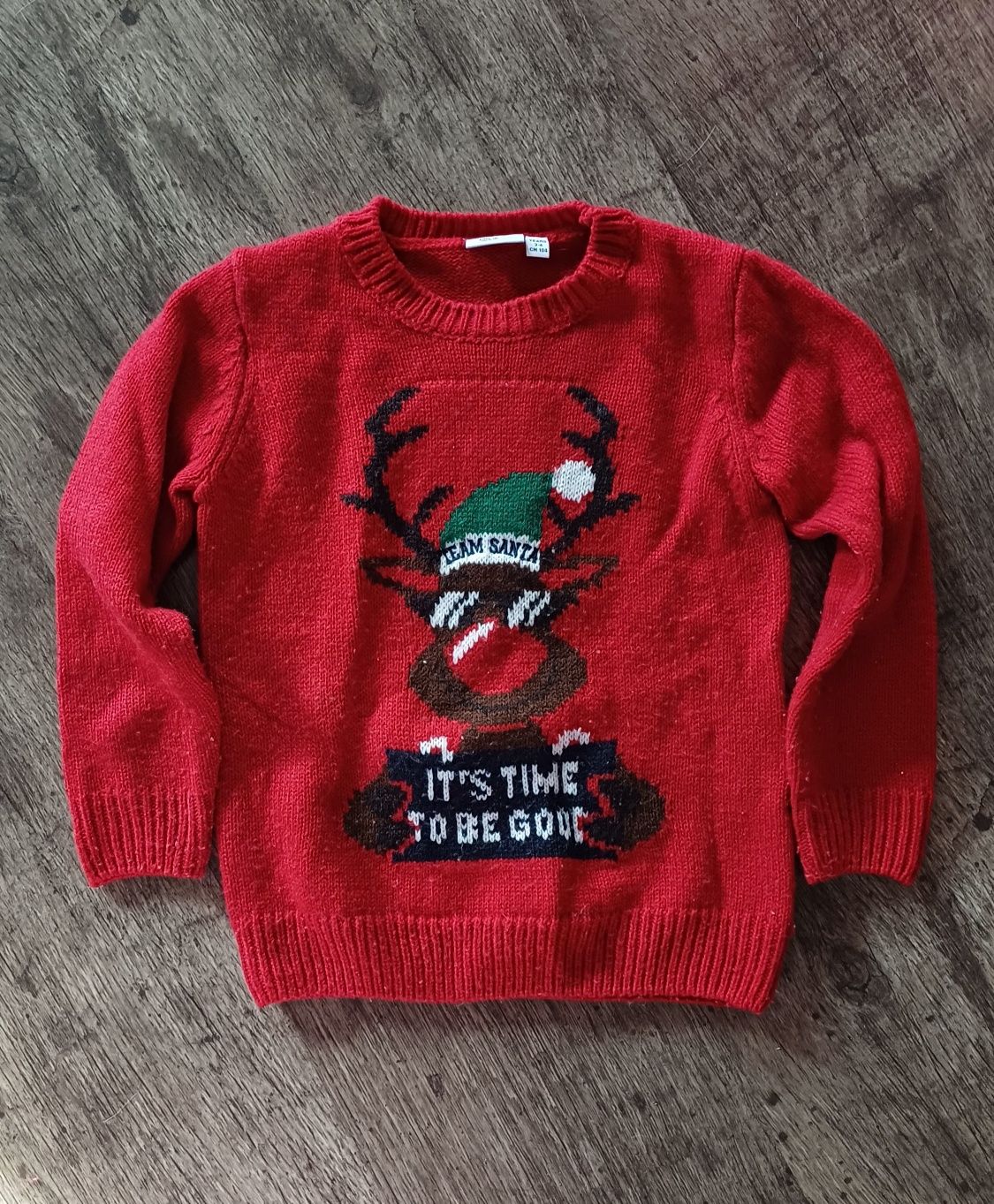 Рождественский свитер на мальчика или девочку 104см