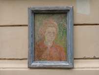 Stary obraz Wiesław Müldner Nieckowski portret kobiety 1948 ZPAP