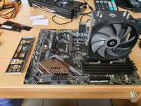 Матер плата sAM4 MSI B450 Tomahaw с Ryzen 5 5600 IDCooling .