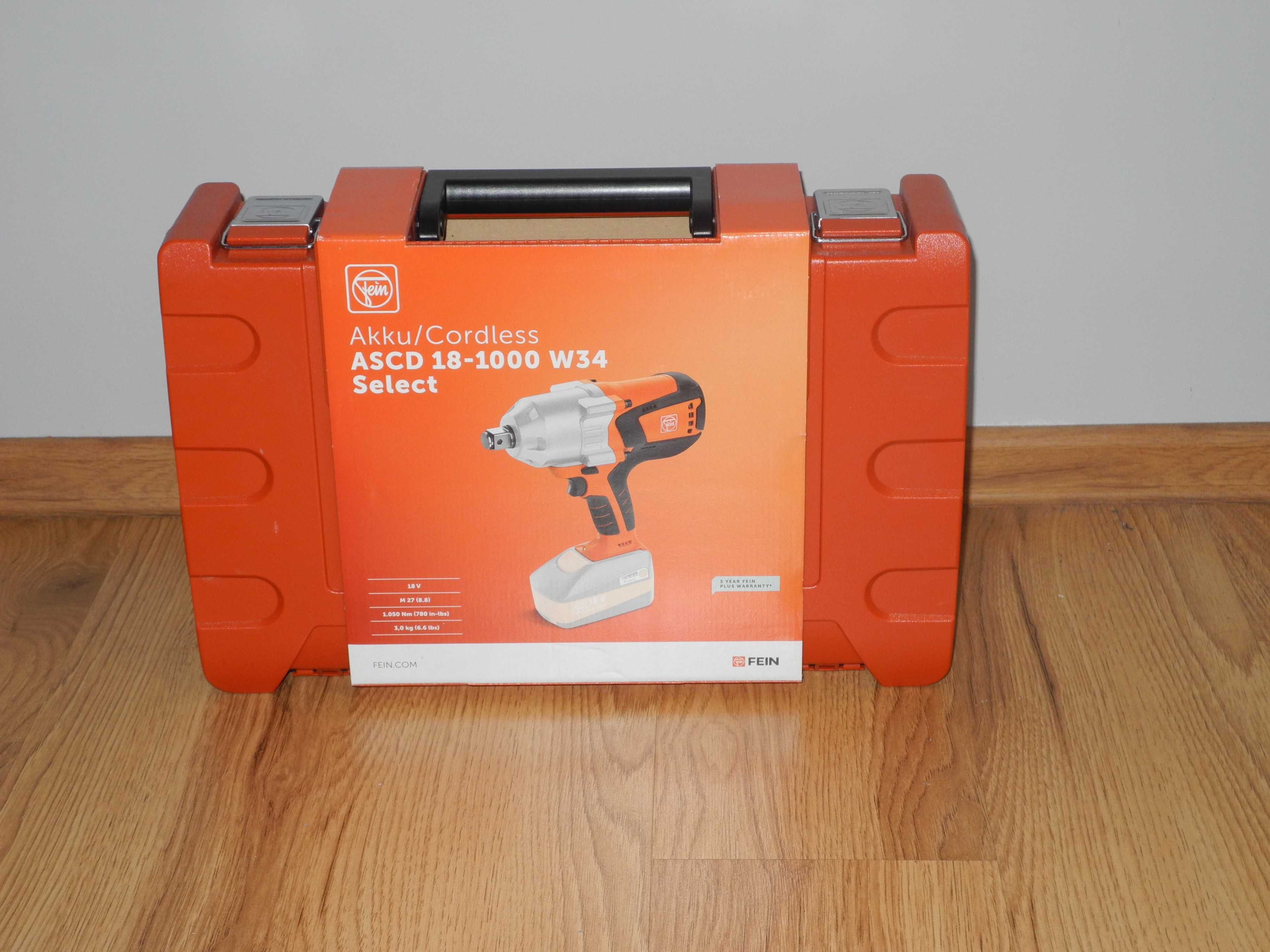 NOWY Klucz Udarowy Fein ASCD 18-1000 W34 SELECT 3/4" akumulatorowy