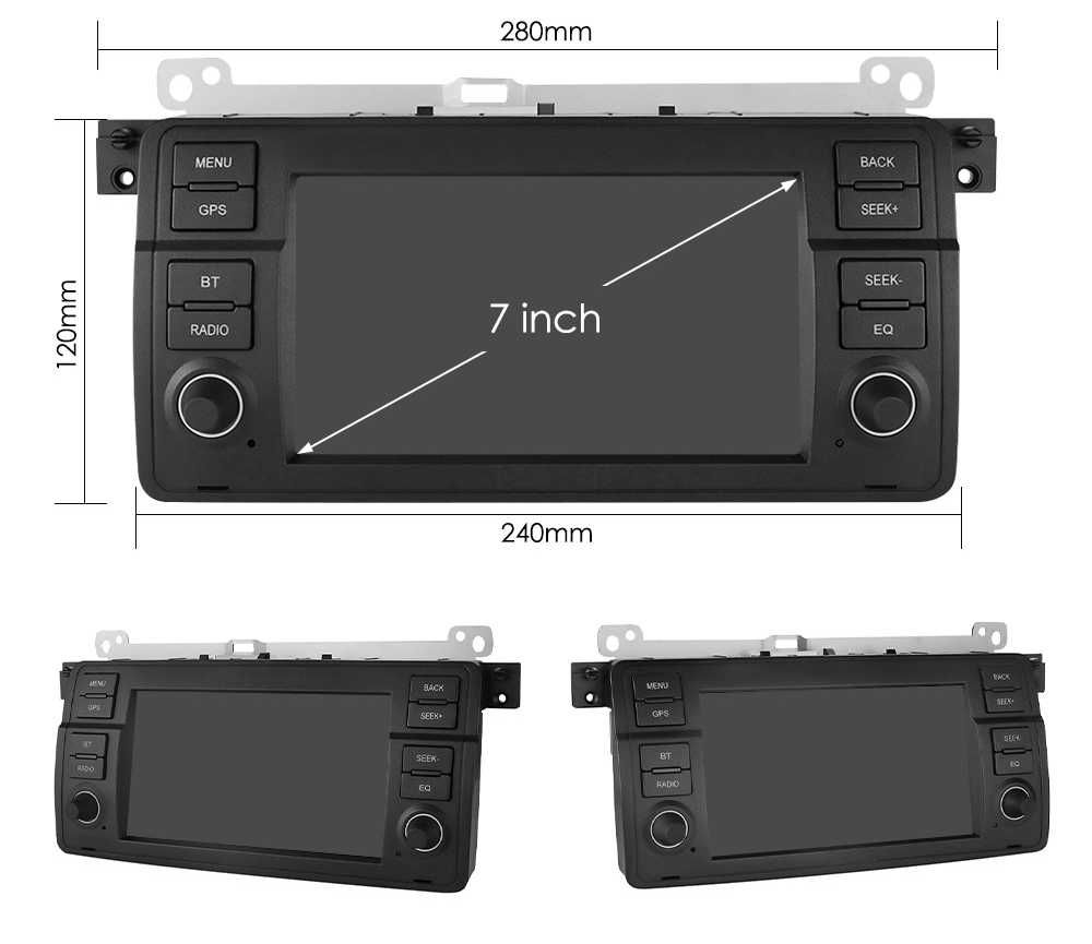 Radio FM RDS DAB+ CarPlay Android GPS WiFi USB MP3 BMW E46 75 Rover 75