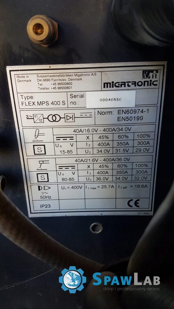 Migatronic Flex 400A Spawarka/Mig/Tig/MMA/ POLECAM!