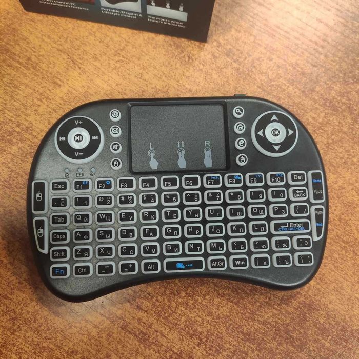 Беспроводная клавиатура с тачпадом mini i8 с Подсветкой + аккумулятор