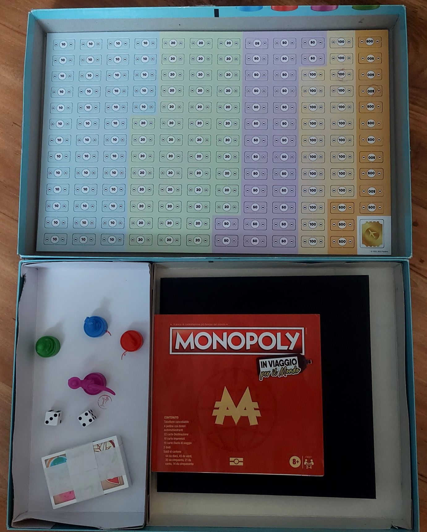 Monopoly Podróż dookoła świata z pieczątkami j. włoski