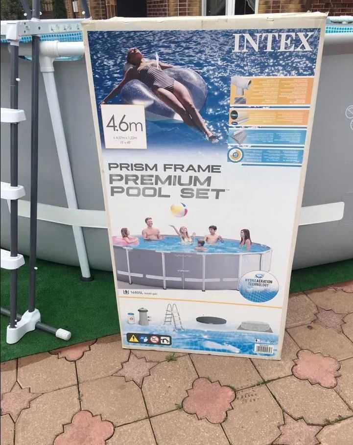 Круглый каркасный бассейн Intex(457 х 122 см) Prism Frame Pool
