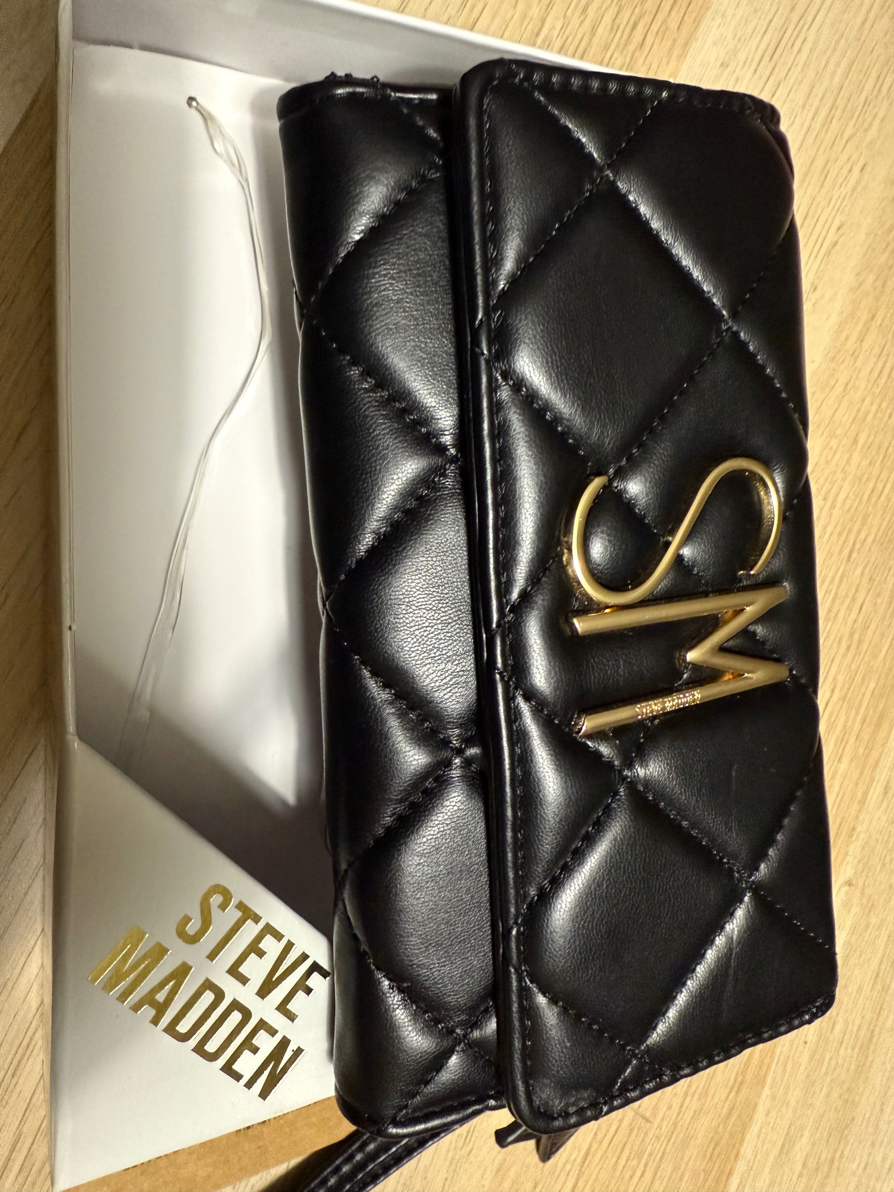 Portfel Steve Madden, Chevron quilted tei, pikowany, nowy