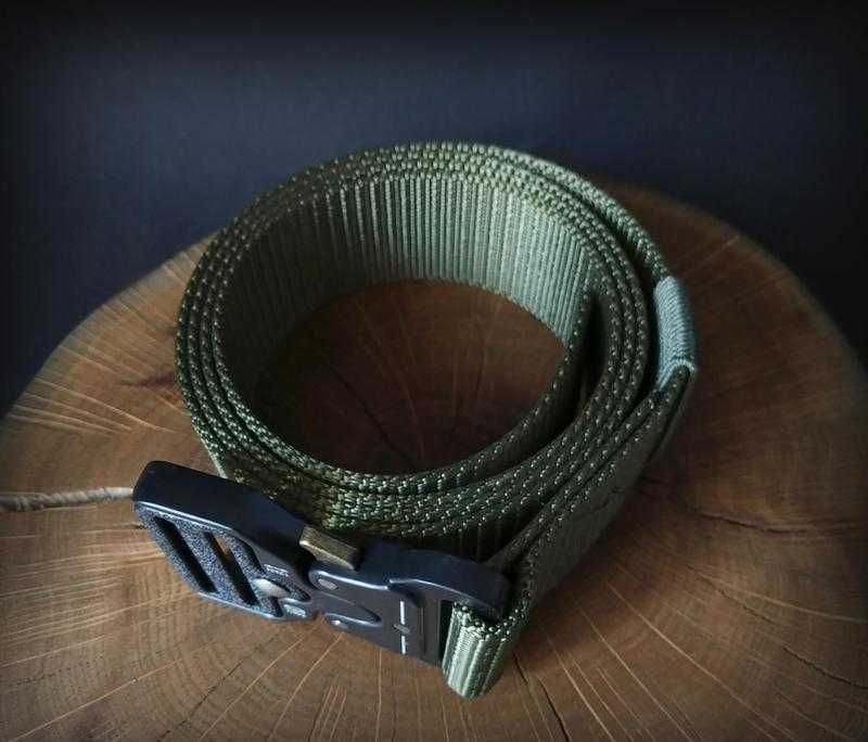 Ремень тактический Assault belt с металлической пряжкой, 140 см, Олива