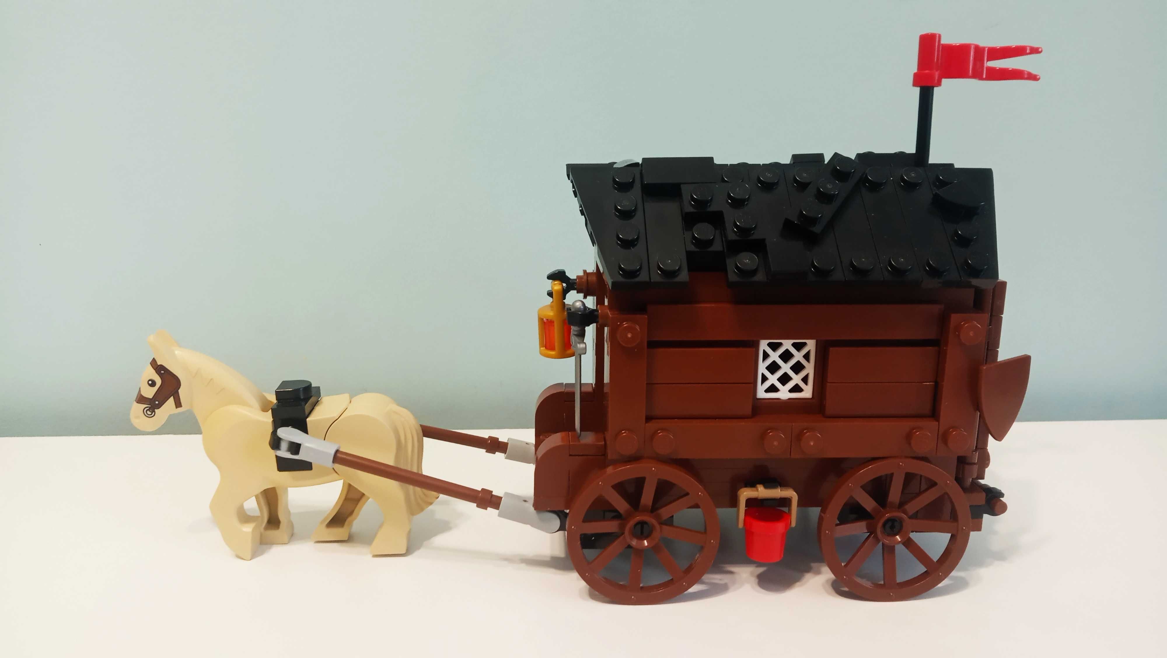 Lego Castel/Medival Moc konwój wozu ze złotem