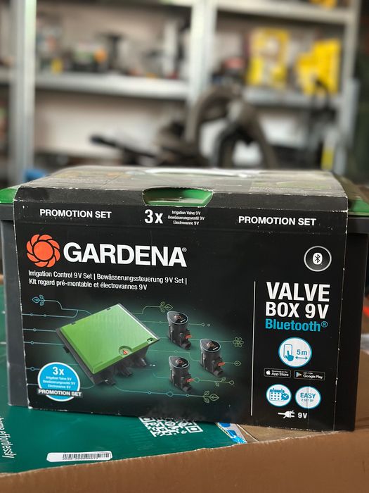 Elektrozawory w skrzynce gardena