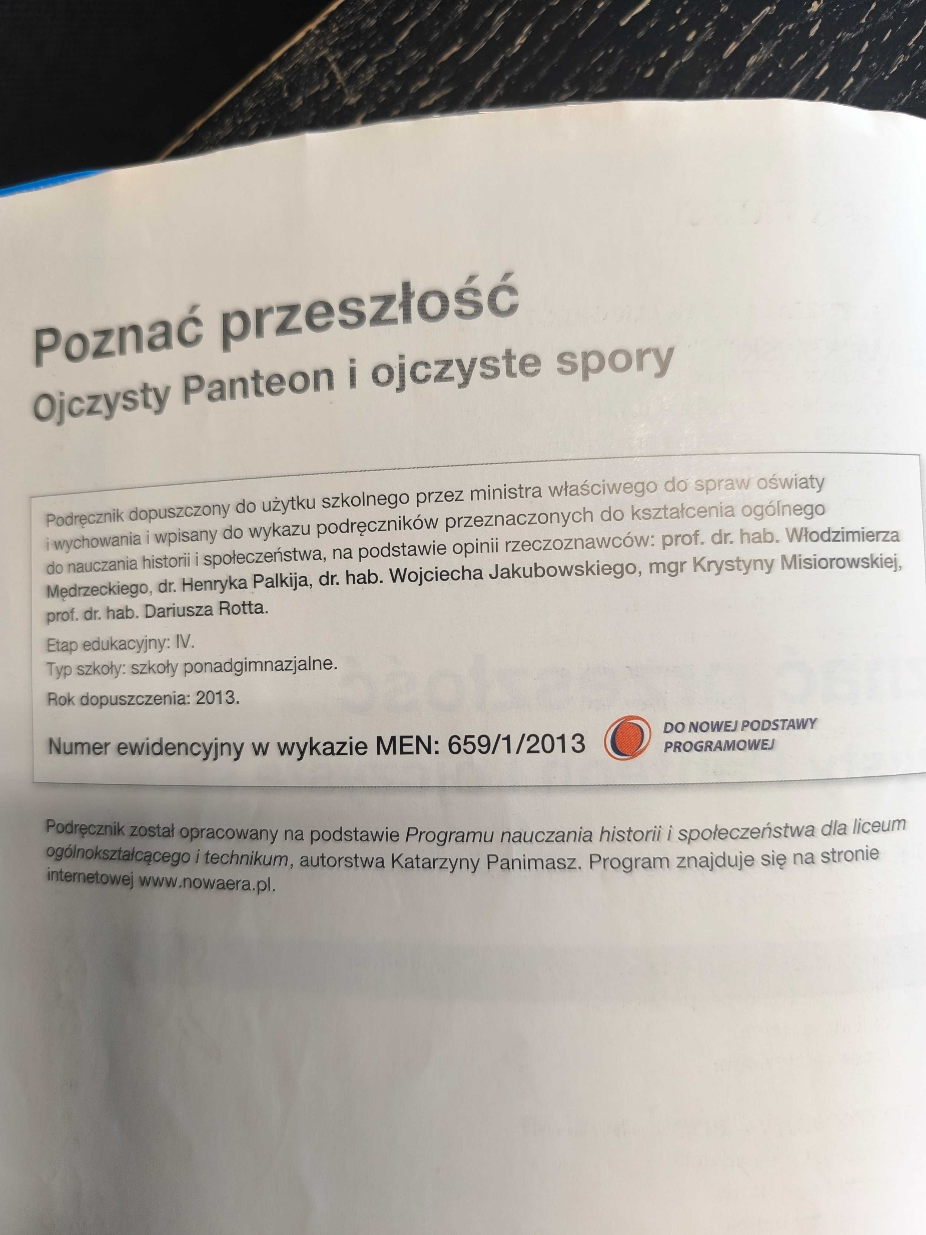 Podręcznik Poznać Przeszłość - Ojczysty Panteon i ojczyste spory