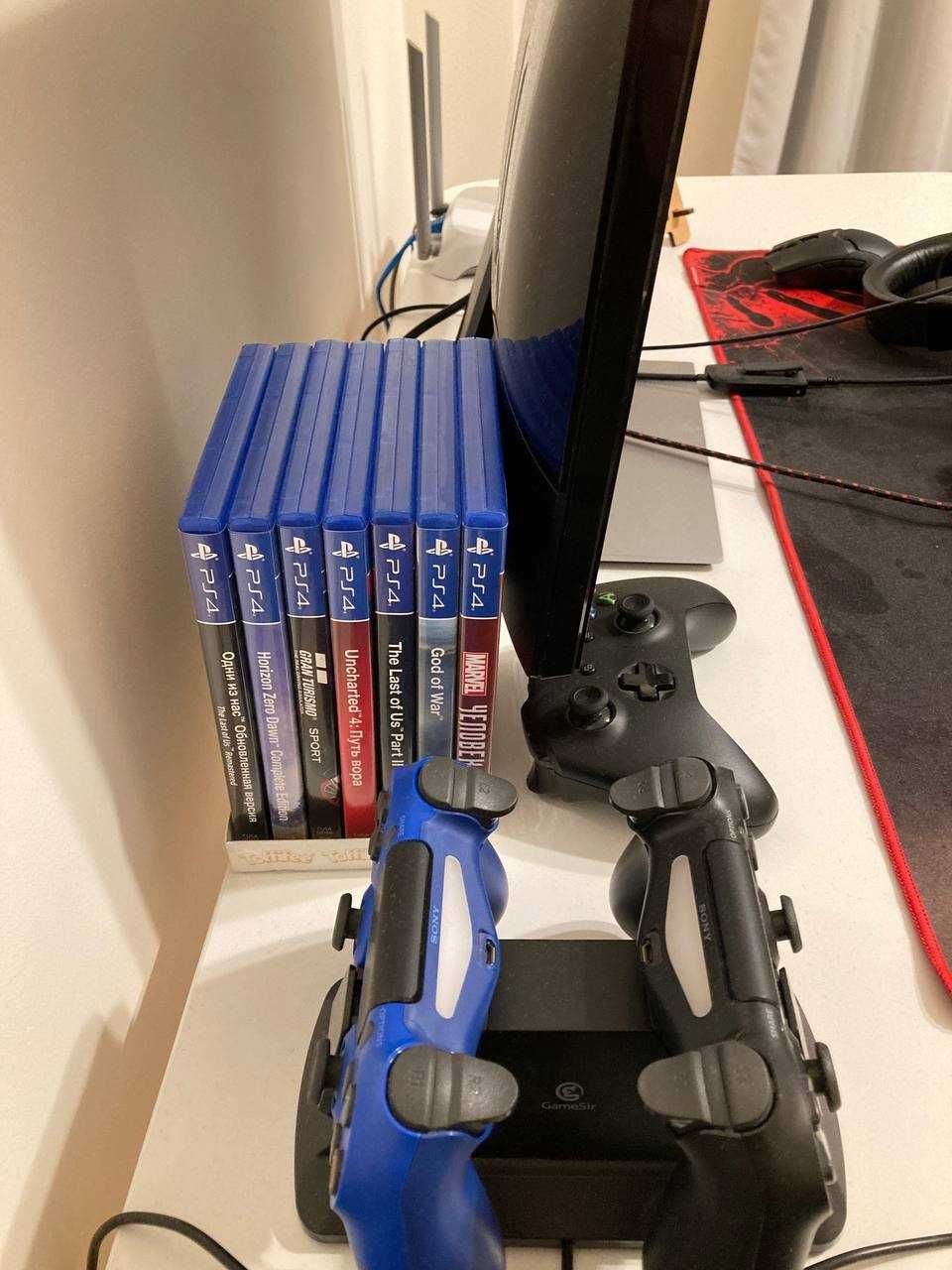 Playstation 4 Slim 1TB + 2 Джойстика + Игры
