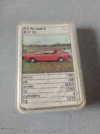 Retro karty kolekcjonerskie modele pojazdów
