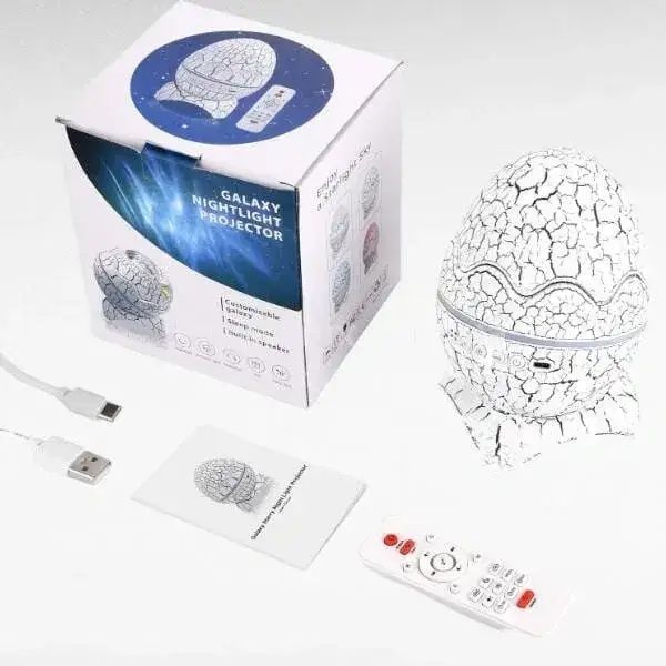 Галактичний нічник-проектор «Яйце динозавра» Galaxy Projector Light з