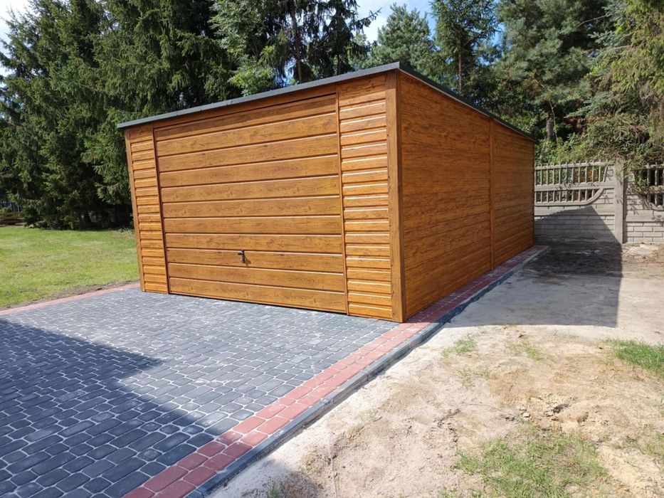 Garaż blaszany 4×6 garaże blaszane Wiaty garażowe  7x6 9x6 5x5 6x7