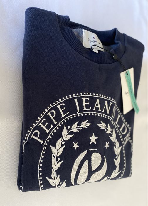 Sweat Pepe Jeans azul escuro novo com etiqueta
