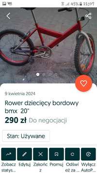 Rower dziecięcy 20 i 24 inne rowerek